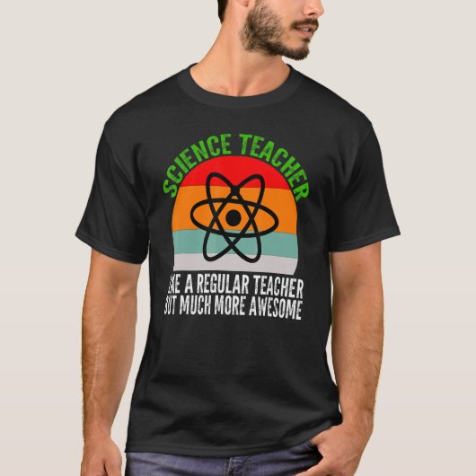 T-shirt Professeur de sciences comme un scientifique régul (Devant)