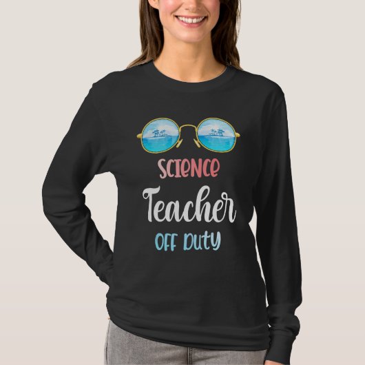 T-shirt Professeur de sciences Lunettes de soleil hors ser (Devant)