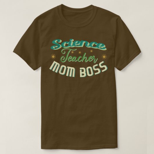 T-shirt Professeur de sciences maman Boss mignonne Retour (Design devant)