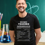 T-shirt Professeur de sciences Nutrition Facts Funny T-shi<br><div class="desc">Êtes-vous un professeur de sciences qui apporte une dose quotidienne de connaissances et d'humour à votre classe ? Ou connaissez-vous un professeur de sciences génial qui mérite un cadeau amusant et décalé ? Ne cherchez plus ! Notre T-shirt "Science Teacher Nutrition Facts" est conçu pour célébrer les qualités uniques qui rendent...</div>