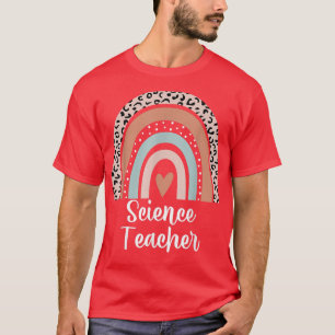 T-shirt Professeur de sciences Rainbow Leopard Apprentissa