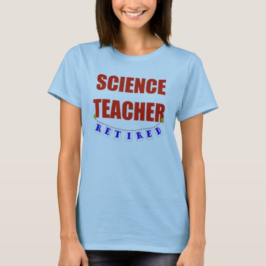 T-SHIRT PROFESSEUR DE SCIENCES RETRAITÉ (Devant)