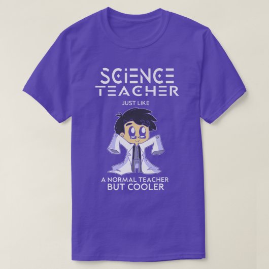 T-shirt Professeur de sciences tout comme enseignant norma (Design devant)