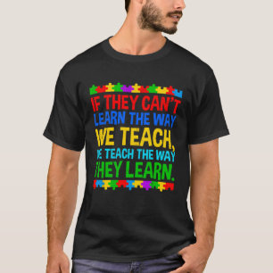 T-shirt Professeur de sensibilisation à l'autisme Autiste