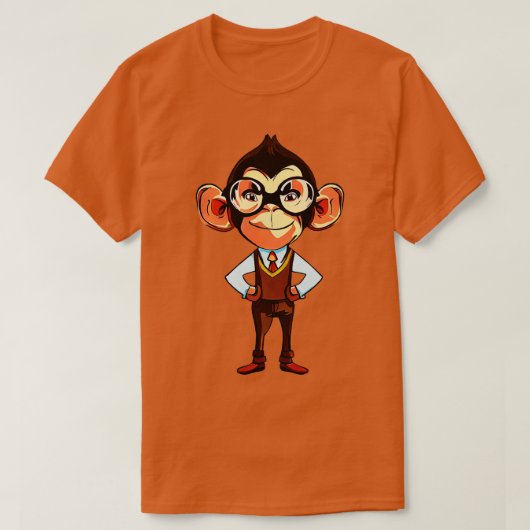 T-shirt Professeur de singe (Design devant)