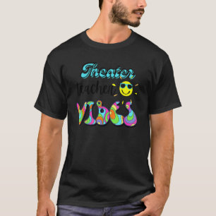 T-shirt Professeur de Théâtre Prof Vibes Groovy Rétro 70s