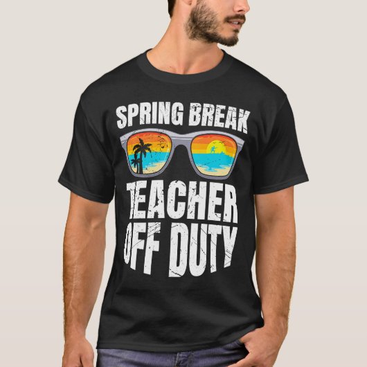 T-shirt Professeur de vacances de printemps (Devant)