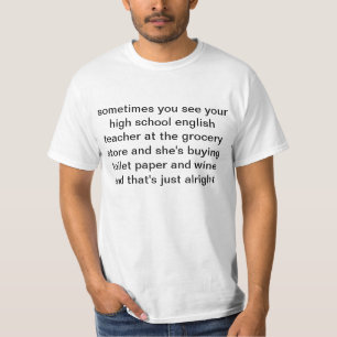 T-shirt professeur de vin de lycée