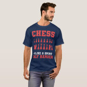 T-shirt Professeur d'échecs sportif drôle d'échecs drôle (Devant entier)