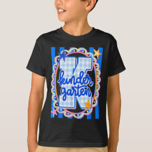 T-shirt Professeur d'école maternelle rayé rétro élève ret