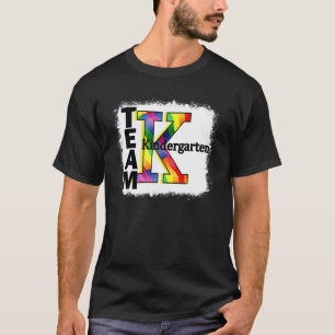 T-shirt Professeur décoloré et équipe d'élèves de maternel