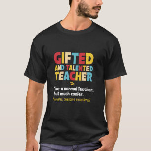 T-shirt professeur d'éducation et talentueux Professeur d'