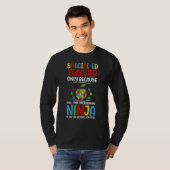 T-shirt Professeur d'éducation spéciale Multitâche Ninja 1 (Devant entier)