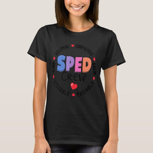 T-shirt Professeur d'éducation spéciale PARA Special Ed Cr (Devant)