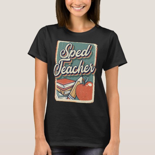 T-shirt Professeur d'éducation spéciale SPEED Retro Retro (Devant)