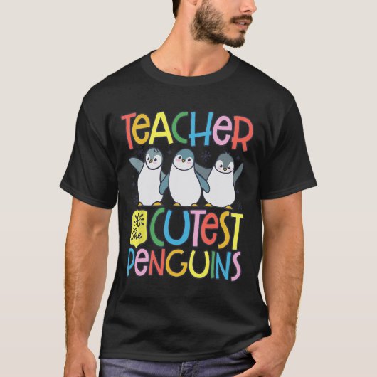 T-shirt Professeur Des Manchots Les Plus Mignons Drôle De (Devant)