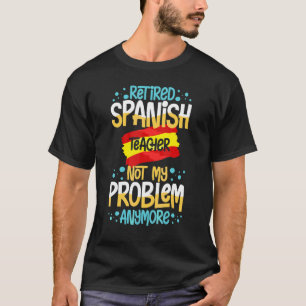T-shirt Professeur d'espagnol Drapeau d'Espagne Leçon de l
