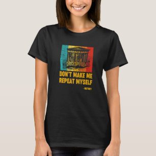 T-shirt Professeur D'histoire Rétro Historien Ne Me Faites