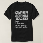T-shirt Professeur d'informatique comme un enseignant ordi (Design devant)