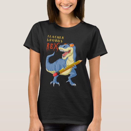 T-shirt professeur dinosaur trex (Devant)