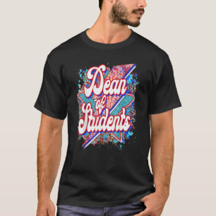 T-shirt Professeur Doyen Des Étudiants Éclair Bolt Retour