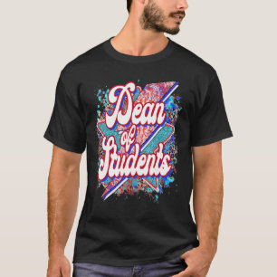 T-shirt Professeur Doyen Des Étudiants Éclair Bolt Retour