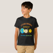 T-shirt Professeur Drôle Éclipse Solaire 8 Avril (Devant entier)