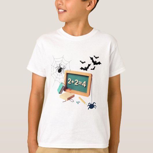 T-shirt Professeur éffrayant de mathématiques (Devant)