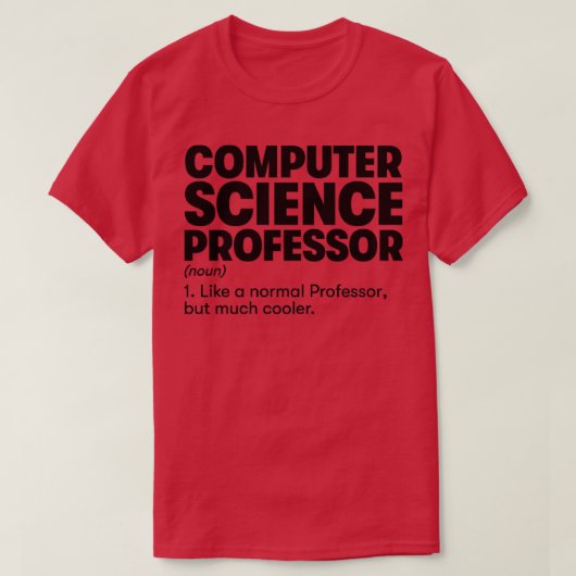 T-shirt Professeur en informatique (Design devant)