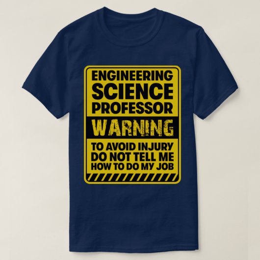 T-shirt Professeur en sciences du génie2 (Design devant)