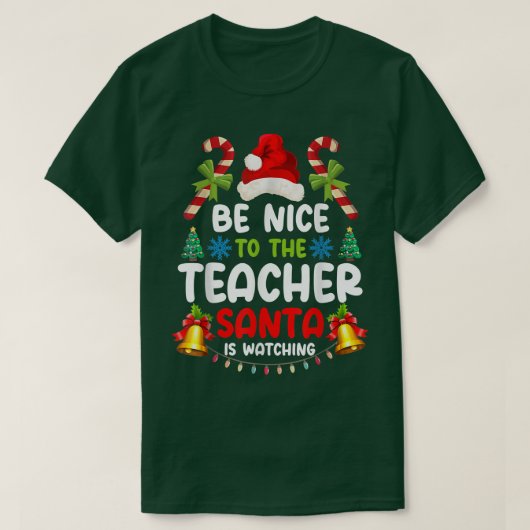 T-shirt Professeur Enseignant Soyez Nice à l'enseignant Pè (Design devant)