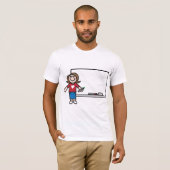 T-shirt Professeur Et Tableau Blanc (Devant entier)