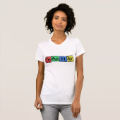 T-shirt Professeur fait d'éléments lunatique (Devant entier)