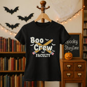 T-shirt Professeur Halloween Boo Crew faculté