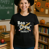 T-shirt Professeur Halloween Boo Crew faculté