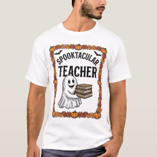 T-shirt Professeur Halloween Fantastique Livres de Fantôme
