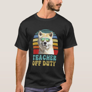 T-shirt Professeur hors service Chien Canaan Dog Été