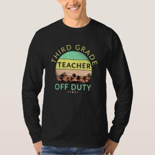 T-shirt Professeur hors service École Plage vacances Solei