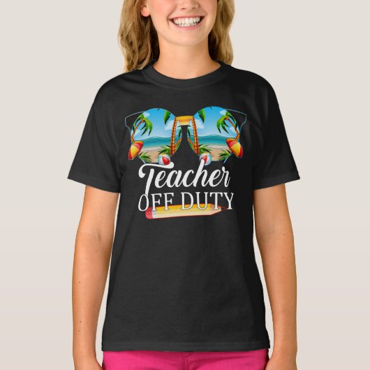 T-shirt Professeur hors service Lunettes de soleil plage c (Devant)