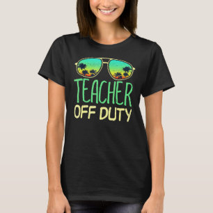 T-shirt Professeur Hors Service Pause Plage Détendez-Vous 