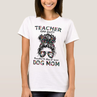T-shirt Professeur Hors Service Promu À Rester À La Maison