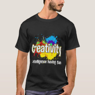 T-shirt Professeur Job Cute Créativité Art Pour Hommes Fem