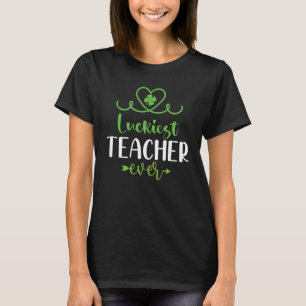 T-shirt Professeur le plus chanceux jamais heureux Saint P