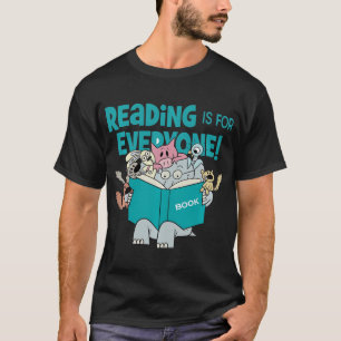 T-shirt Professeur Lire Livre Club Piggie Elephant Pigeons