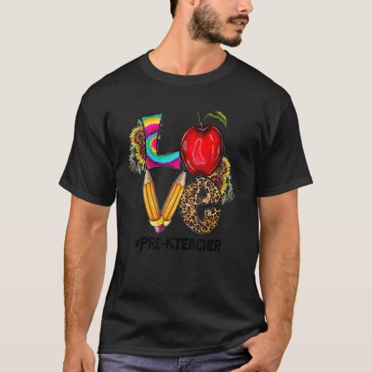 T-shirt Professeur Love Pré K (Devant)