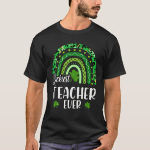 T-shirt Professeur Luckiest Ever Rainbow Enseignant St Pat