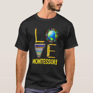 T-shirt Professeur Montessori d'amour Éducation Montessori
