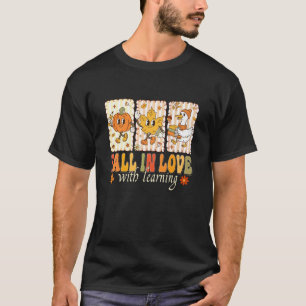 T-shirt Professeur Oie Citrouille Rétro Tombe Amoureux de