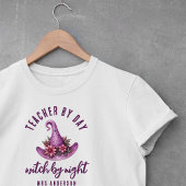 T-shirt Professeur Par Jour Sorcière Par Nuit Halloween Pe