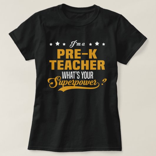 T-shirt Professeur pré-K (Design devant)